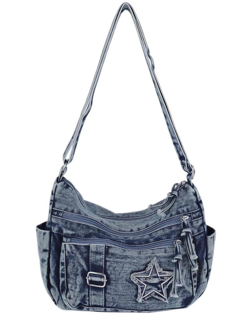 Denim Crossbody Bag,Cute Y2k Crossbody Purse,Jean Vintage Grunge Bag,Multi